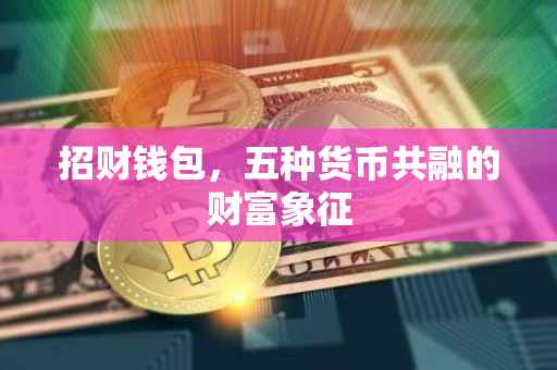 招财钱包，五种货币共融的财富象征