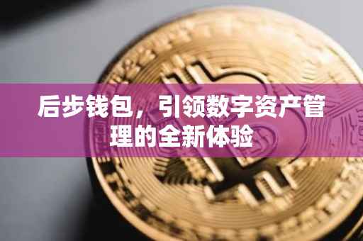 后步钱包，引领数字资产管理的全新体验