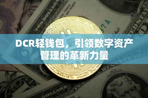 DCR轻钱包，引领数字资产管理的革新力量