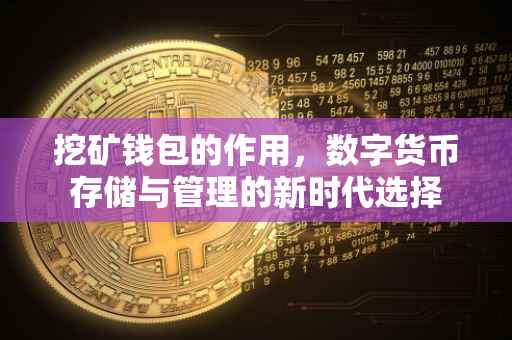 挖矿钱包的作用，数字货币存储与管理的新时代选择