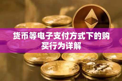 货币等电子支付方式下的购买行为详解