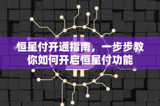 恒星付开通指南，一步步教你如何开启恒星付功能
