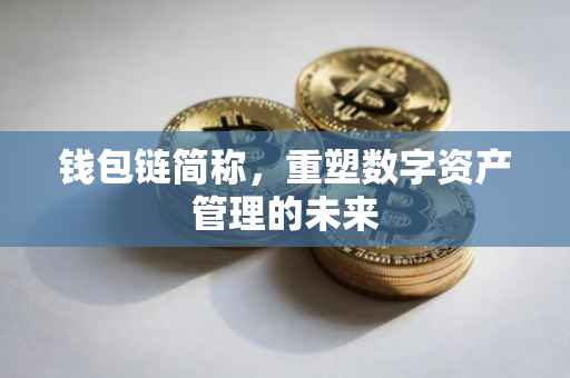 钱包链简称，重塑数字资产管理的未来