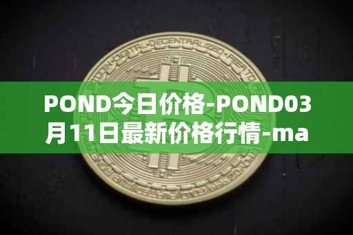 POND今日价格-POND03月11日最新价格行情-marlin最新走势消息