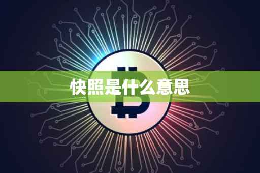 快照是什么意思