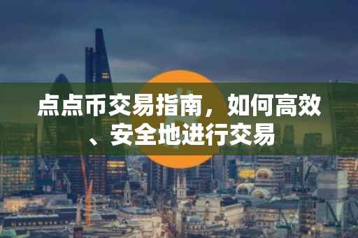 点点币交易指南，如何高效、安全地进行交易