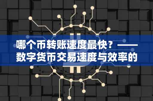 哪个币转账速度最快？——数字货币交易速度与效率的比较分析