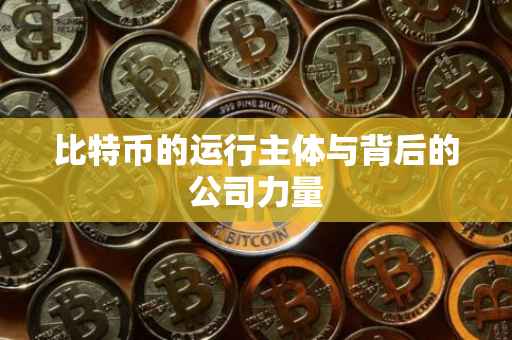 比特币的运行主体与背后的公司力量
