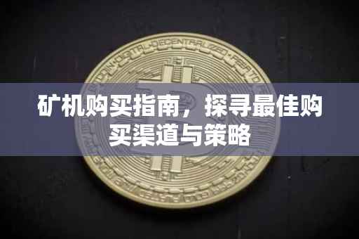 矿机购买指南，探寻最佳购买渠道与策略