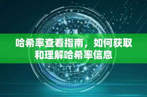 哈希率查看指南，如何获取和理解哈希率信息