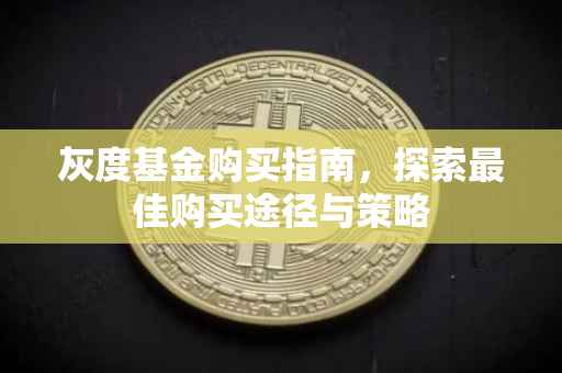 灰度基金购买指南，探索最佳购买途径与策略