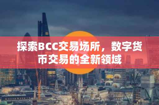 探索BCC交易场所，数字货币交易的全新领域