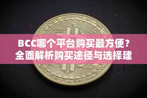 BCC哪个平台购买最方便？全面解析购买途径与选择建议