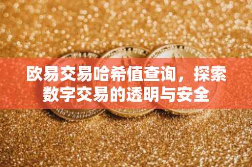 欧易交易哈希值查询，探索数字交易的透明与安全