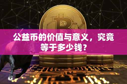 公益币的价值与意义，究竟等于多少钱？