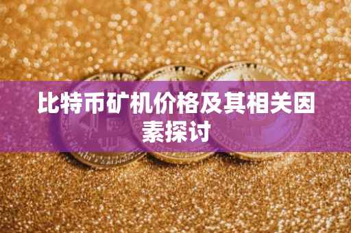 比特币矿机价格及其相关因素探讨
