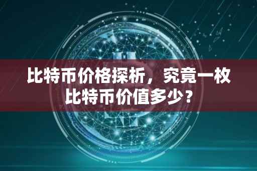 比特币价格探析，究竟一枚比特币价值多少？