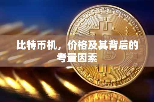 比特币机，价格及其背后的考量因素