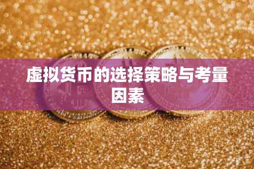 虚拟货币的选择策略与考量因素