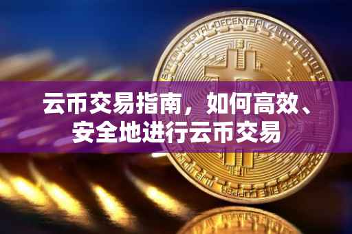 云币交易指南，如何高效、安全地进行云币交易