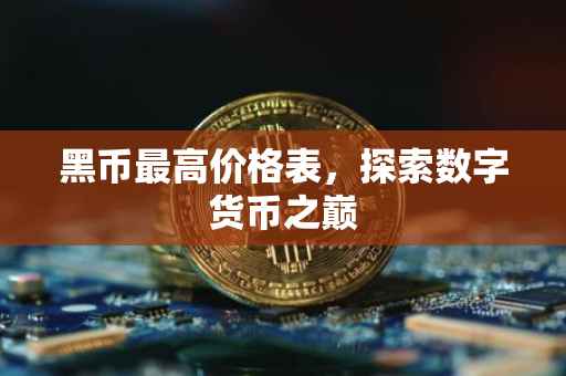 黑币最高价格表，探索数字货币之巅