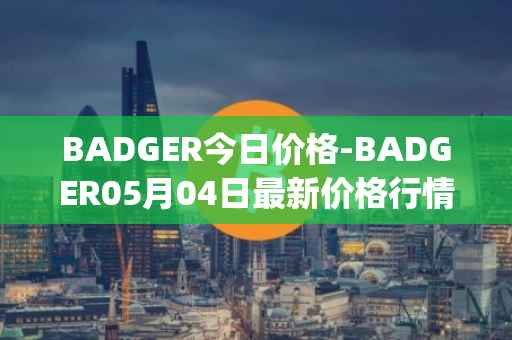 BADGER今日价格-BADGER05月04日最新价格行情-badger-dao最新走势消息