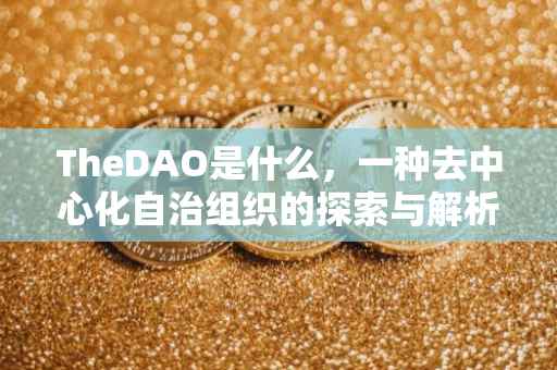 TheDAO是什么，一种去中心化自治组织的探索与解析