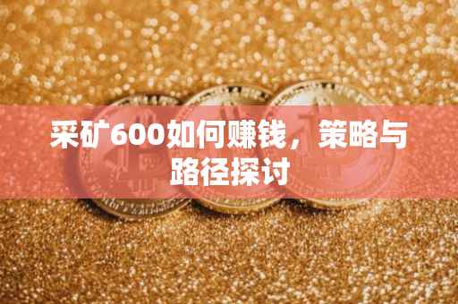 采矿600如何赚钱，策略与路径探讨