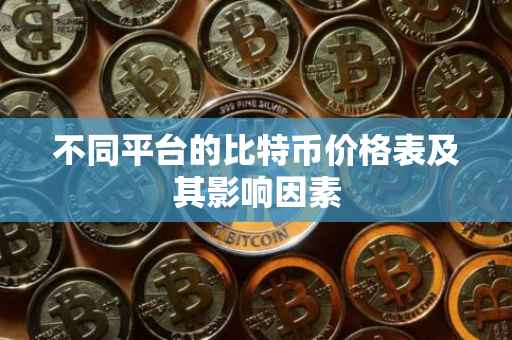 不同平台的比特币价格表及其影响因素