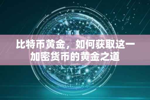 比特币黄金，如何获取这一加密货币的黄金之道