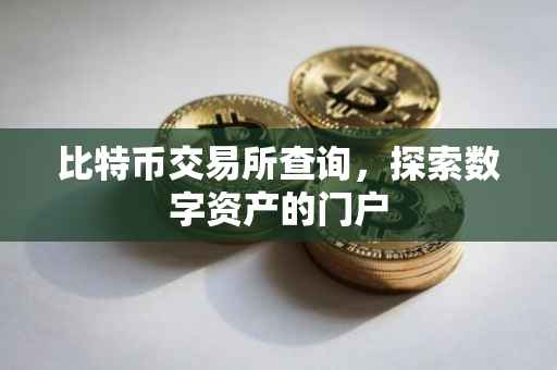 比特币交易所查询，探索数字资产的门户
