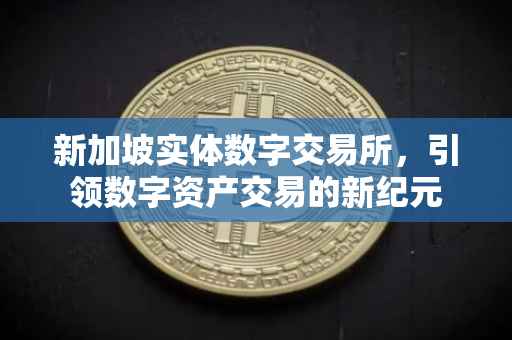 新加坡实体数字交易所，引领数字资产交易的新纪元