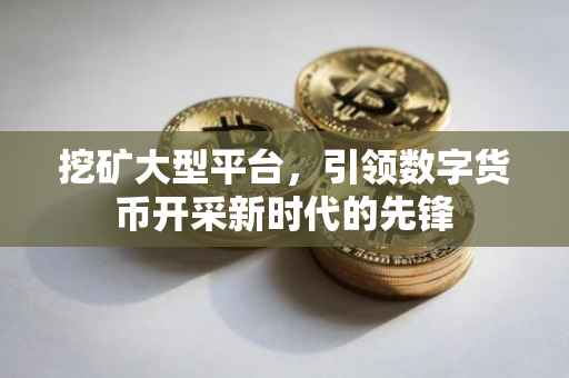 挖矿大型平台，引领数字货币开采新时代的先锋