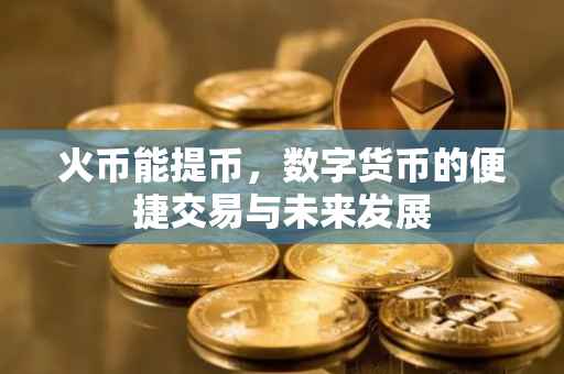 火币能提币，数字货币的便捷交易与未来发展