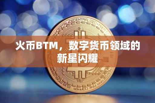 火币BTM，数字货币领域的新星闪耀