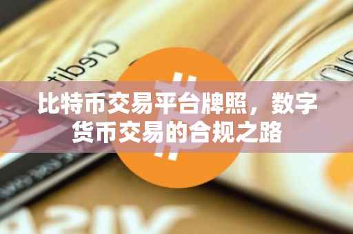 比特币交易平台牌照，数字货币交易的合规之路