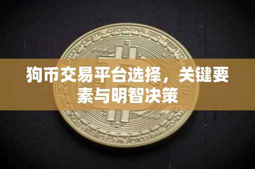 狗币交易平台选择，关键要素与明智决策