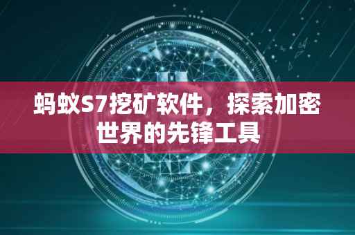 蚂蚁S7挖矿软件，探索加密世界的先锋工具