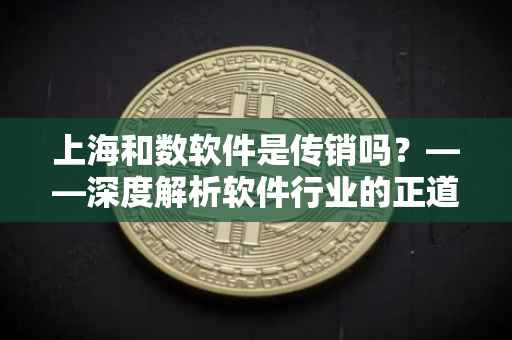 上海和数软件是传销吗？——深度解析软件行业的正道与传销的界限