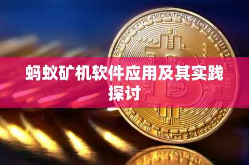 蚂蚁矿机软件应用及其实践探讨