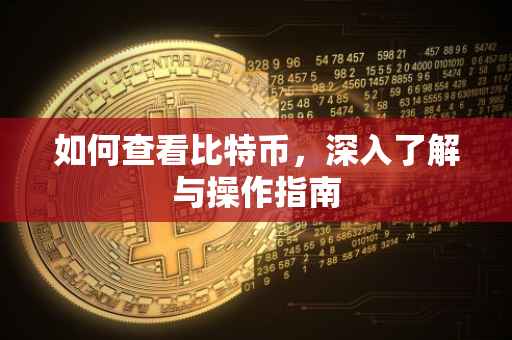 如何查看比特币，深入了解与操作指南