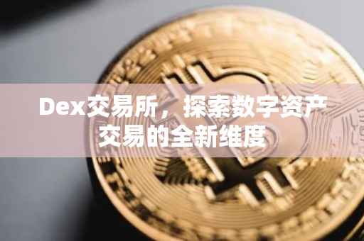 Dex交易所，探索数字资产交易的全新维度