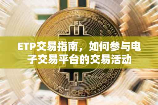 ETP交易指南，如何参与电子交易平台的交易活动