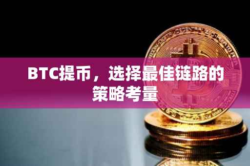 BTC提币，选择最佳链路的策略考量