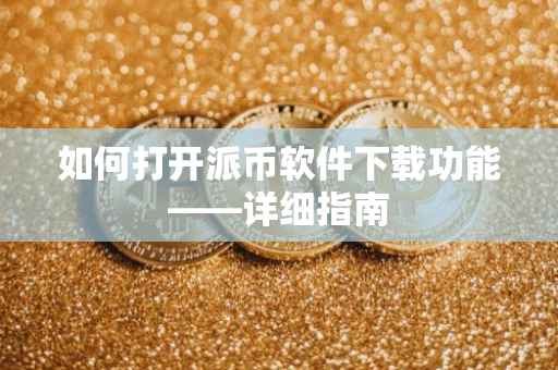 如何打开派币软件下载功能——详细指南