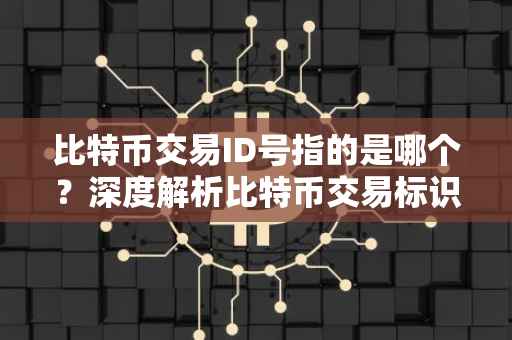 比特币交易ID号指的是哪个？深度解析比特币交易标识的重要性