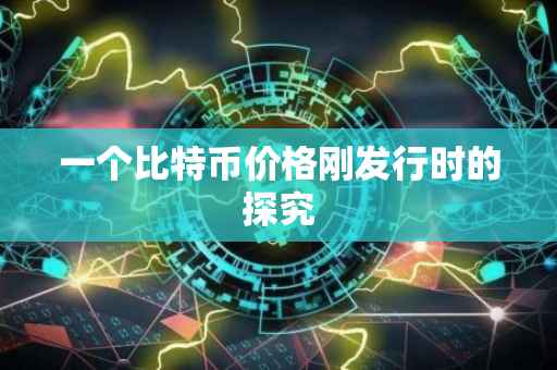一个比特币价格刚发行时的探究