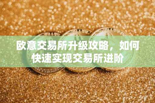 欧意交易所升级攻略，如何快速实现交易所进阶
