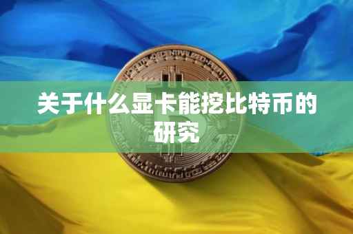关于什么显卡能挖比特币的研究