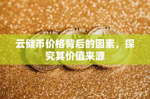 云储币价格背后的因素，探究其价值来源